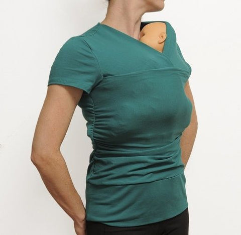 VIJA Design Skin-to-Skin Kangaroo Care T-Shirt Jade Medium